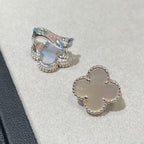 [Loco] CLOVER LARGE (20mm) 1 MOTIFS WHITE MOP STUD EARRINGS