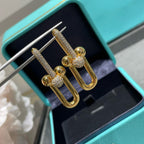 [Loco ] TF U-shaped diamond earrings
