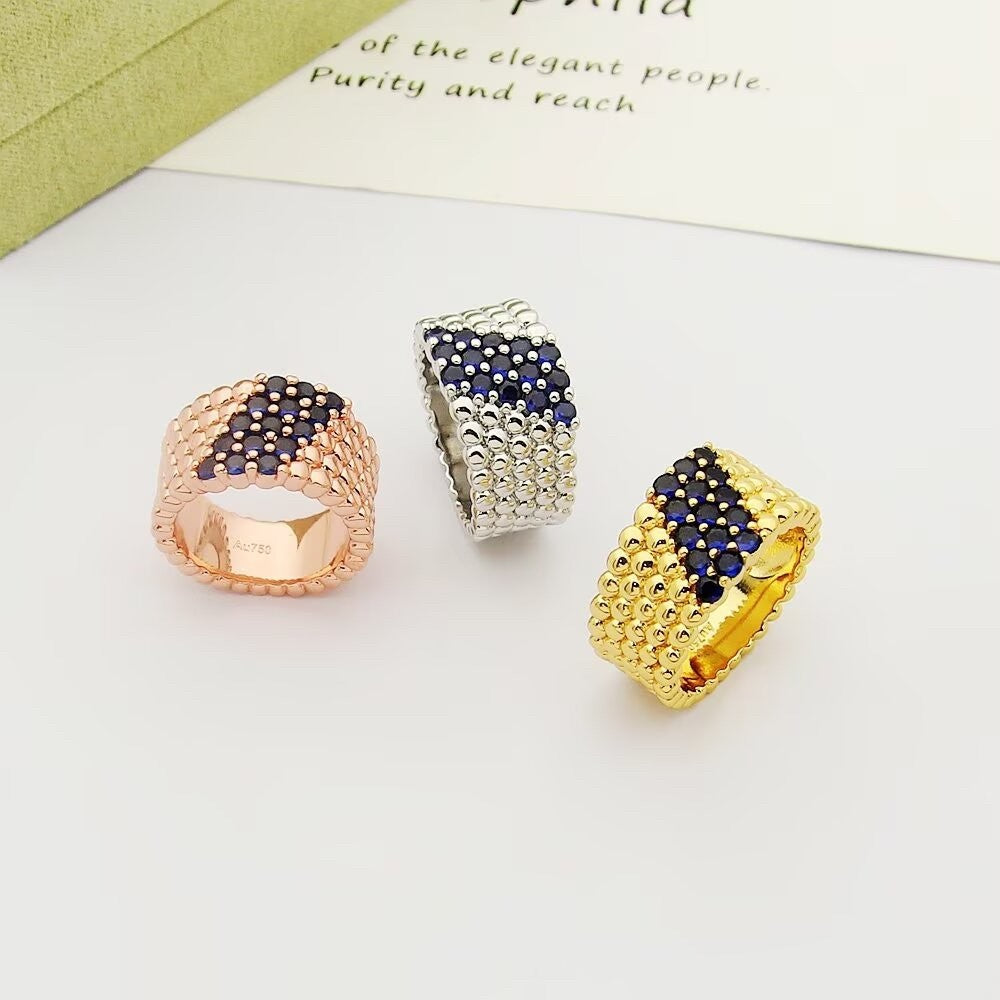 [Loco ]  PERLEE DIAMOND RING ,5-ROW DIAMOND-SET DESIGN