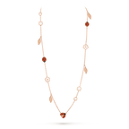 Loco LUCKY SPRING 15 MOTIFS ROSE GOLD NECKLACE