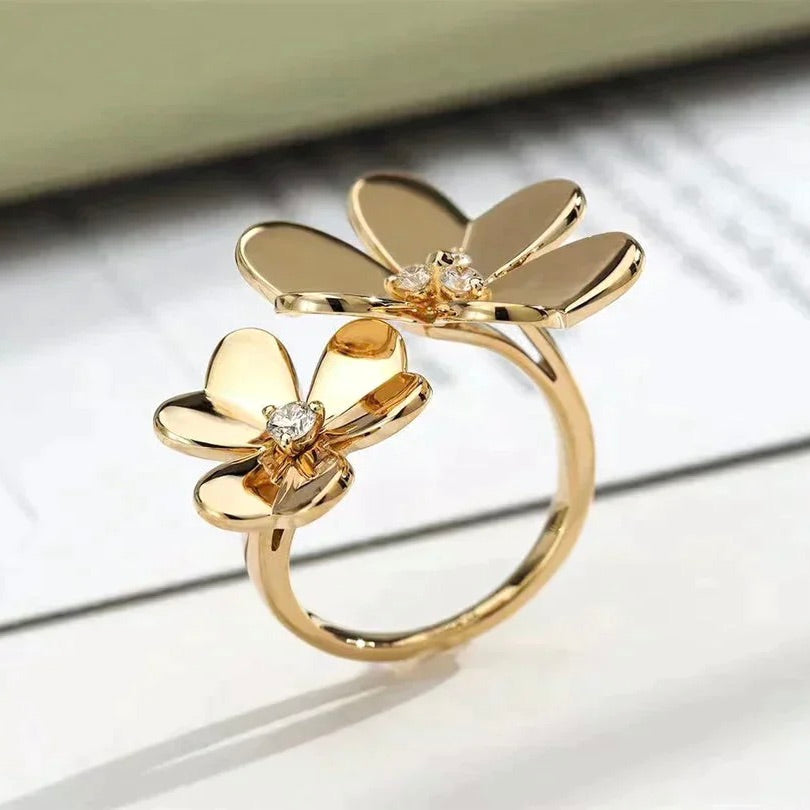 ¡®Loco¡¯CLOVER COMOS GOLD DIAMOND RING