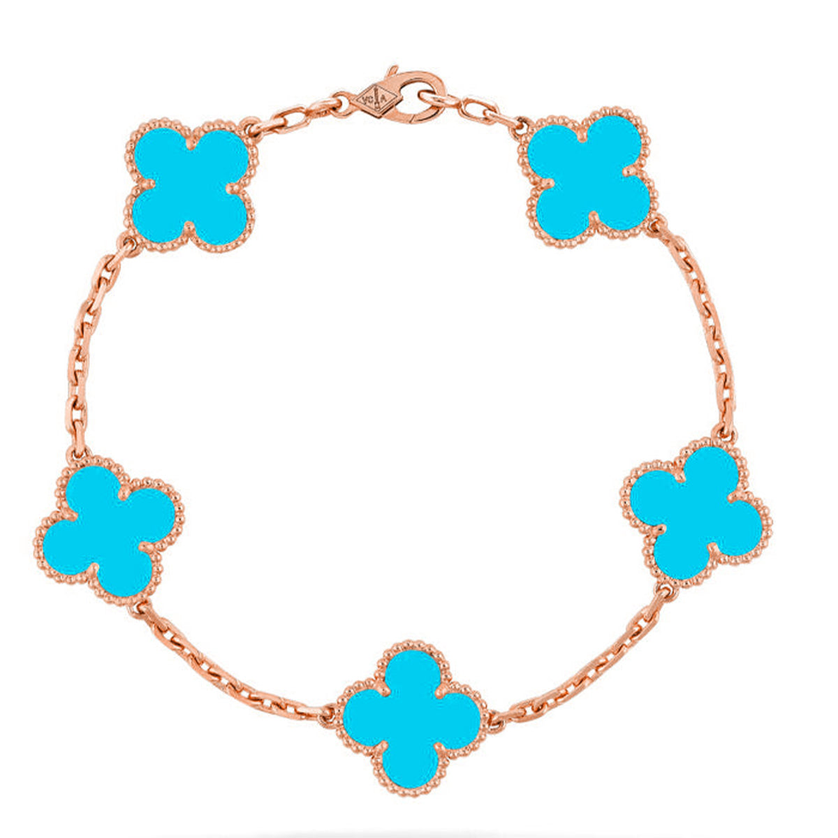 [Loco]New  CLOVER 5 MOTIF TURQUOISE BRACELET COLLECTION