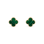 ¡®Loco¡¯CLOVER MINI 9.5MM MALACHITE  EARRINGS