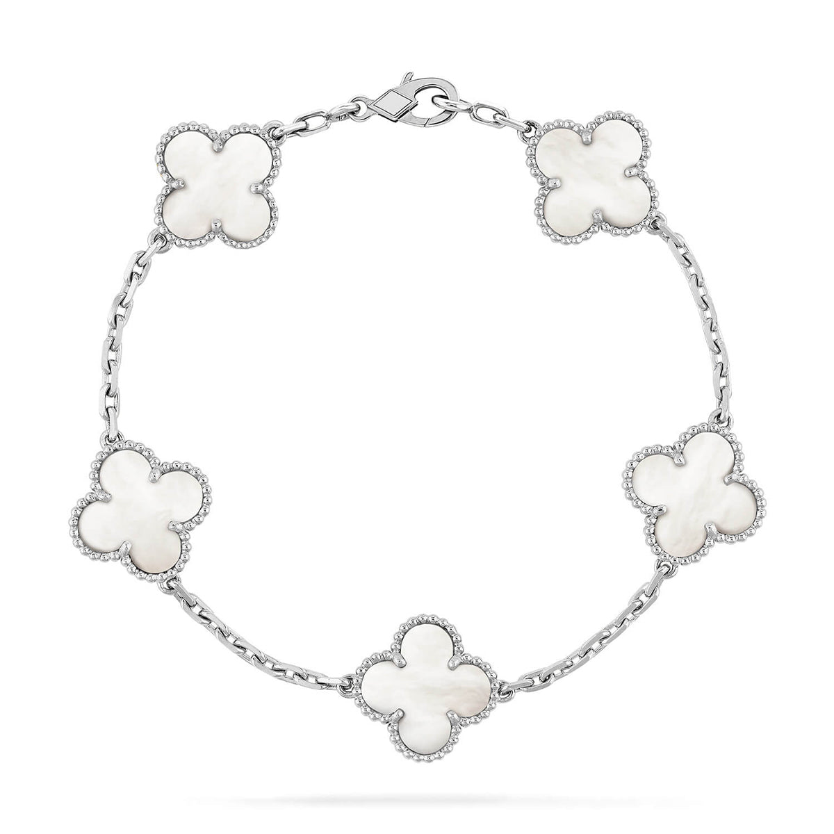 [Loco]New CLOVER WHITE PEARL MOP 5 MOTIF BRACELET COLLECTION