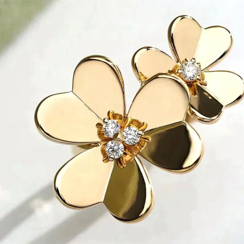 ¡®Loco¡¯CLOVER COMOS GOLD DIAMOND RING