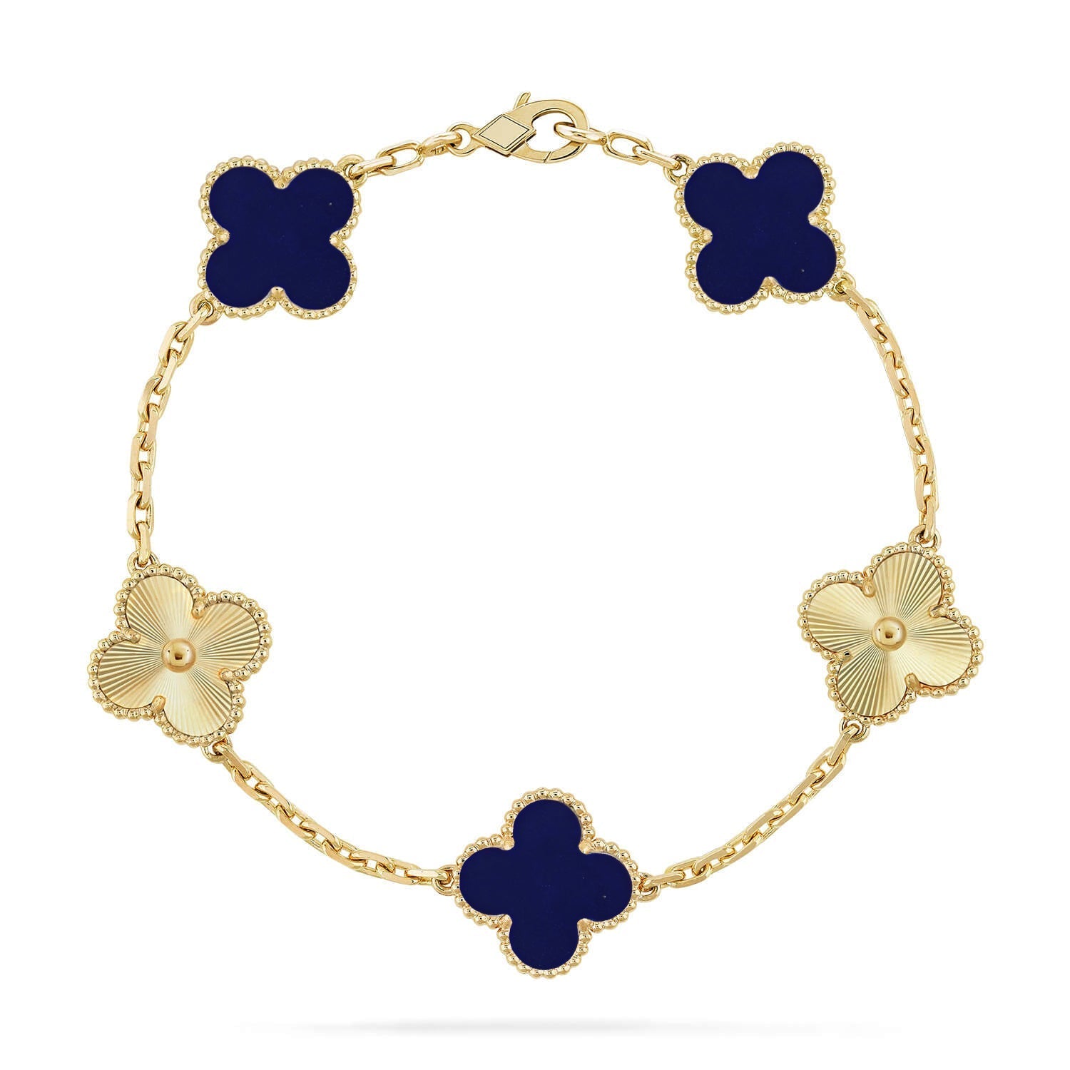 [Loco]New CLOVER 5 MOTIF LAPIS LAZULI BRACELET COLLECTION