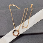 ¡®Loco¡¯LOVE NECKLACE 16MM 2 DIAMONDS
