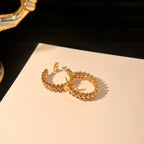 ¡®Loco¡¯CLASH SMALL HOOP EARRINGS