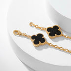¡®Loco¡¯CLOVER 10 MOTIFS ONYX NECKLACE