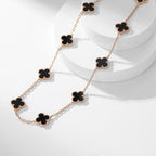 ¡®Loco¡¯CLOVER 10 MOTIFS ONYX NECKLACE