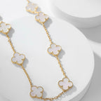 ¡®Loco¡¯CLOVER 10 MOTIFS WHITE MOTHER OF PEARL NECKLACE