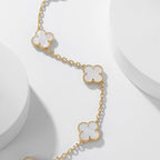 ¡®Loco¡¯CLOVER 10 MOTIFS WHITE MOTHER OF PEARL NECKLACE