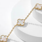 ¡®Loco¡¯CLOVER 10 MOTIFS WHITE MOTHER OF PEARL NECKLACE