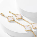 ¡®Loco¡¯CLOVER 10 MOTIFS WHITE MOTHER OF PEARL NECKLACE