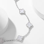 ¡®Loco¡¯CLOVER 10 MOTIFS WHITE MOTHER OF PEARL NECKLACE