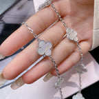 ¡®Loco¡¯CLOVER 10 MOTIFS WHITE MOTHER OF PEARL NECKLACE