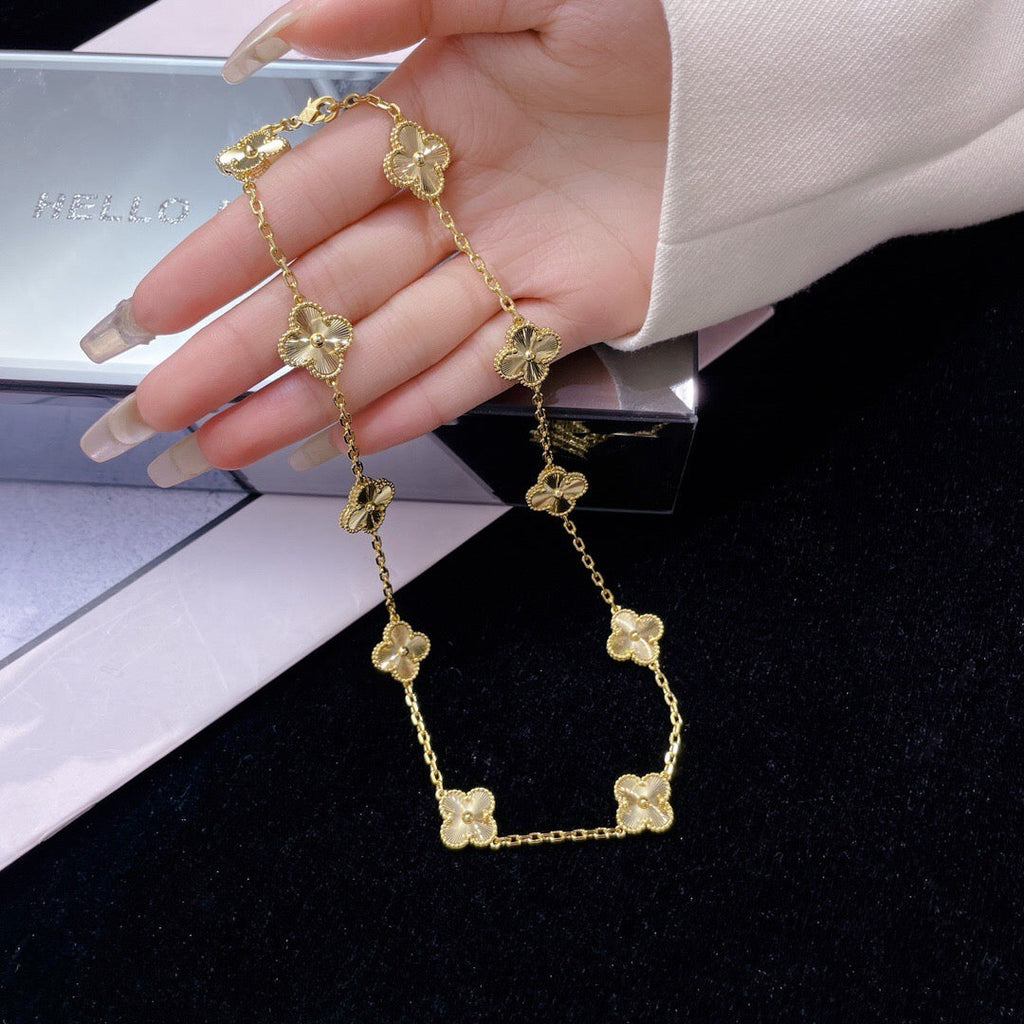 ¡®Loco¡¯CLOVER 10 MOTIFS LASER NECKLACE