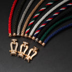 ¡®Loco¡¯FORCE LARGE HORSESHOE HALF DIAMOND BRACELET GOLD