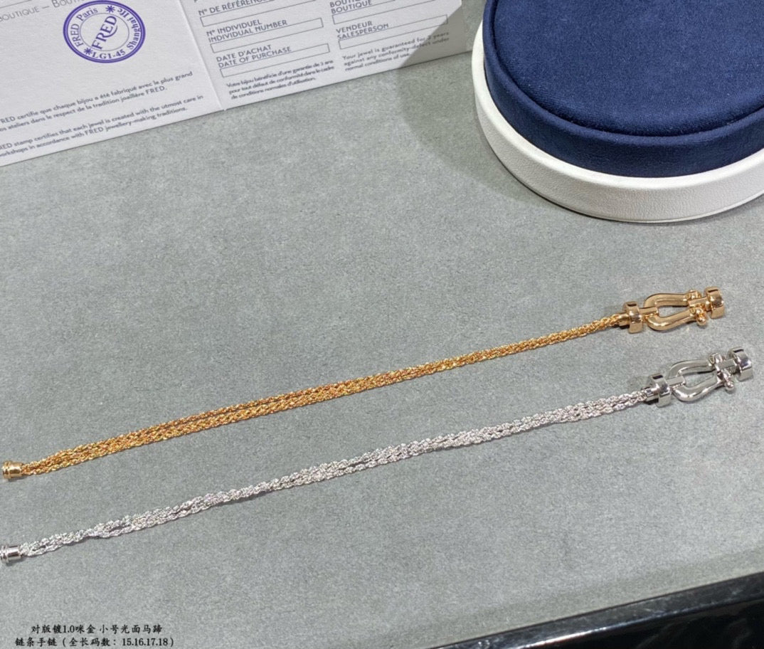 ¡®Loco¡¯FORCE SMALL HORSESHOE  DIAMOND CHAIN ROPE BRACELET