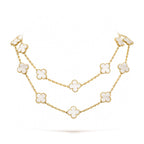 ¡®Loco¡¯CLOVER 20 MOTIFS WHITE MOP NECKLACE