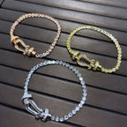 ¡®Loco¡¯FORCE  HORSESHOE  DIAMOND TENNIS BRACELET