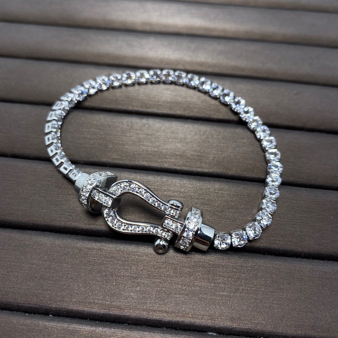 ¡®Loco¡¯FORCE  HORSESHOE  DIAMOND TENNIS BRACELET