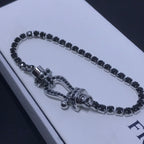 ¡®Loco¡¯FORCE  LARGE HORSESHOE FULL DIAMOND TENNIS BRACELET