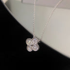 ¡®Loco¡¯CLOVER 15MM DIAMOND SINGLE FLOWER NECKLACE