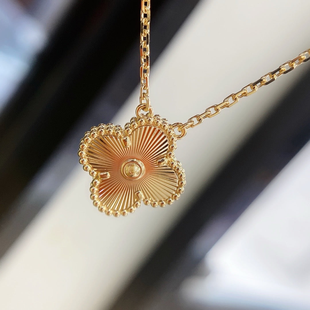 ¡®Loco¡¯CLOVER 15MM LASER NECKLACE
