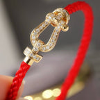 ¡®Loco¡¯FORCE LARGE HORSESHOE FULL DIAMOND BRACELET ROSE GOLD