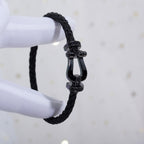 ¡®Loco¡¯FORCE LARGE SERIES HORSESHOE BLACK SAMURAI BRACELET