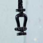 ¡®Loco¡¯FORCE LARGE SERIES HORSESHOE BLACK SAMURAI BRACELET