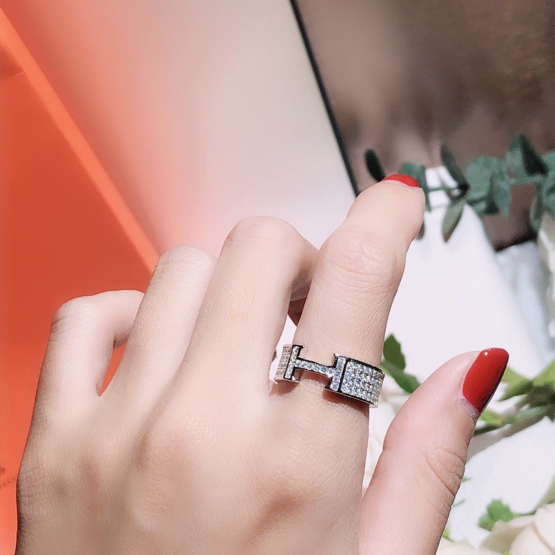 ¡®Loco¡¯H RING FULL DIAMOND