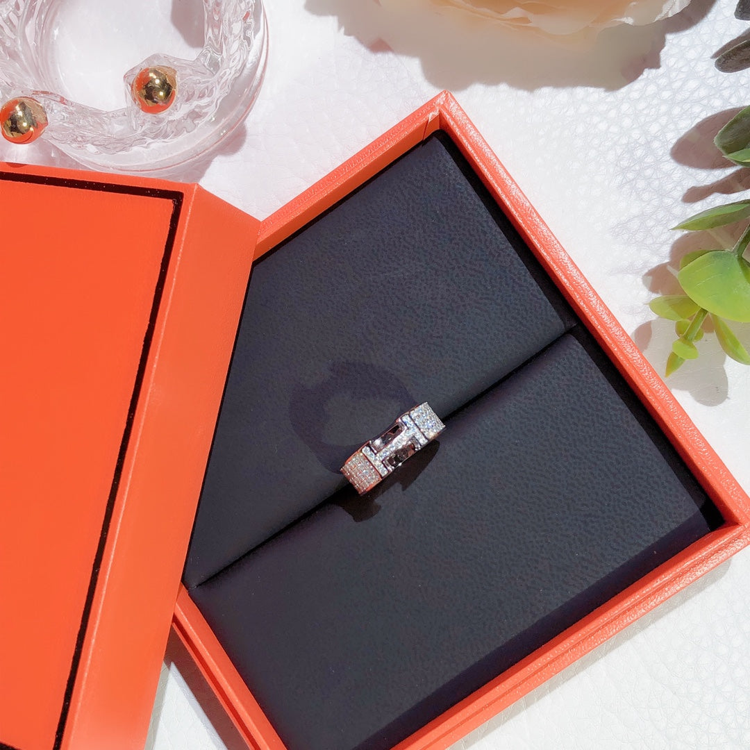 ¡®Loco¡¯H RING FULL DIAMOND