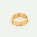 ¡®Loco¡¯LOVE RING 5.5MM 3 DIAMONDS PINK GOLD