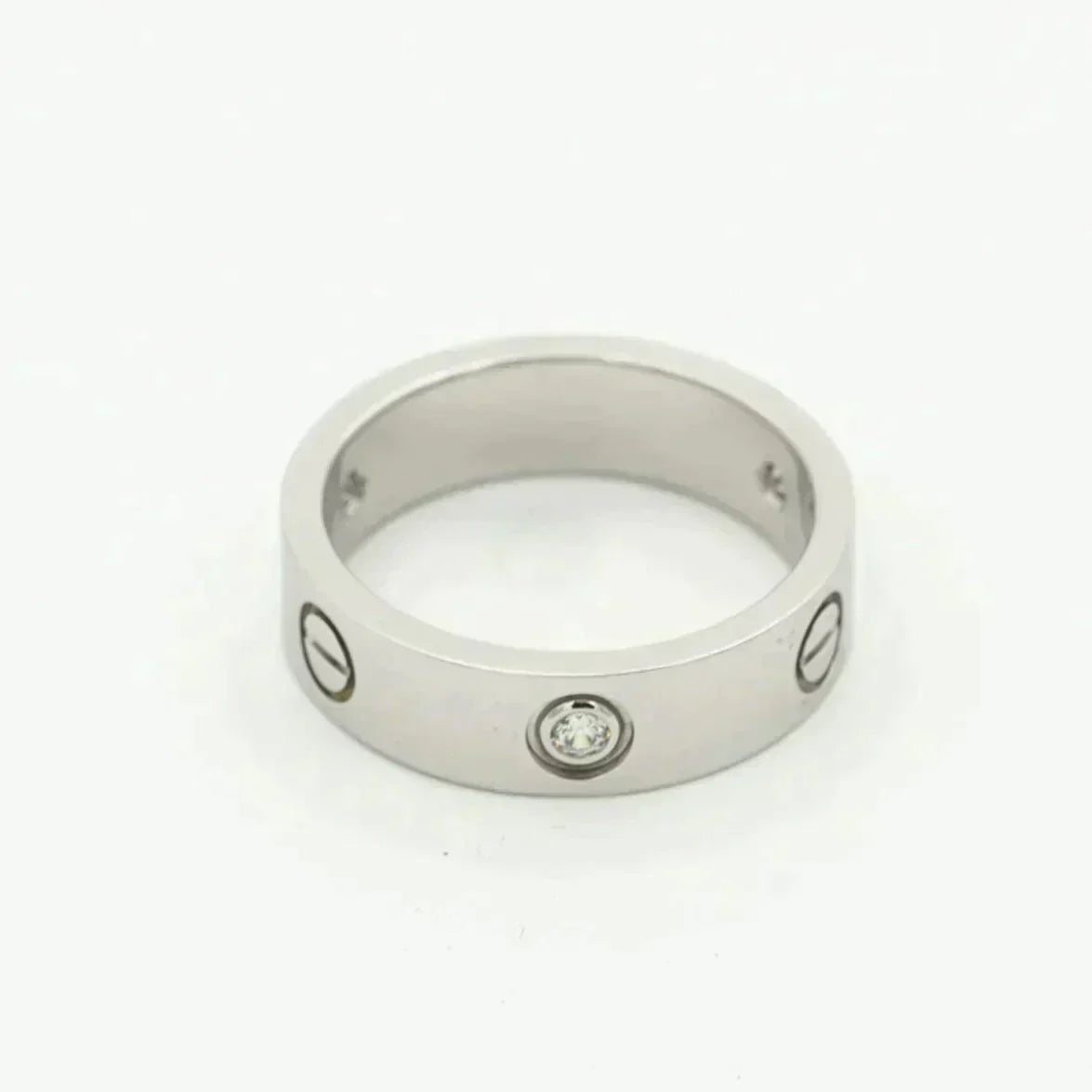 ¡®Loco¡¯LOVE RING 5.5MM 3 DIAMONDS SILVER