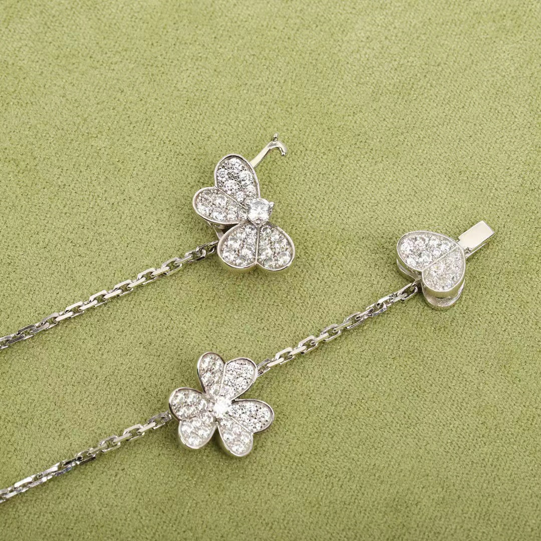 ¡®Loco¡¯FRIVOLE SILVER 9 FLOWERS NECKLACE