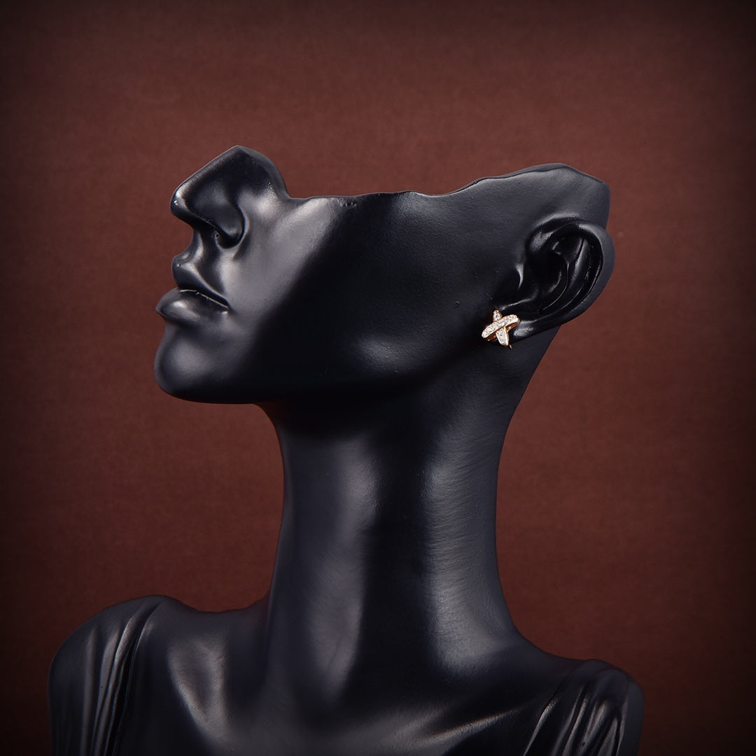 ¡®Loco¡¯JEUX DE GOLD DIAMOND EARRINGS