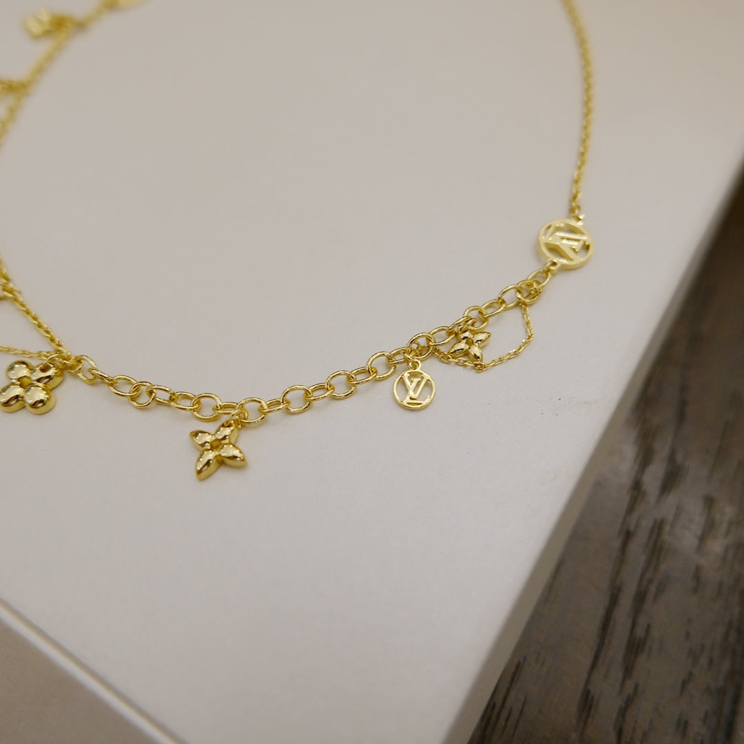 ¡®Loco¡¯BLOOMING SUPPLE NECKLACE BRASS