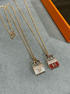 ¡®Loco¡¯H CIRCE MOISSANITE PENDANT NECKLACE GOLD