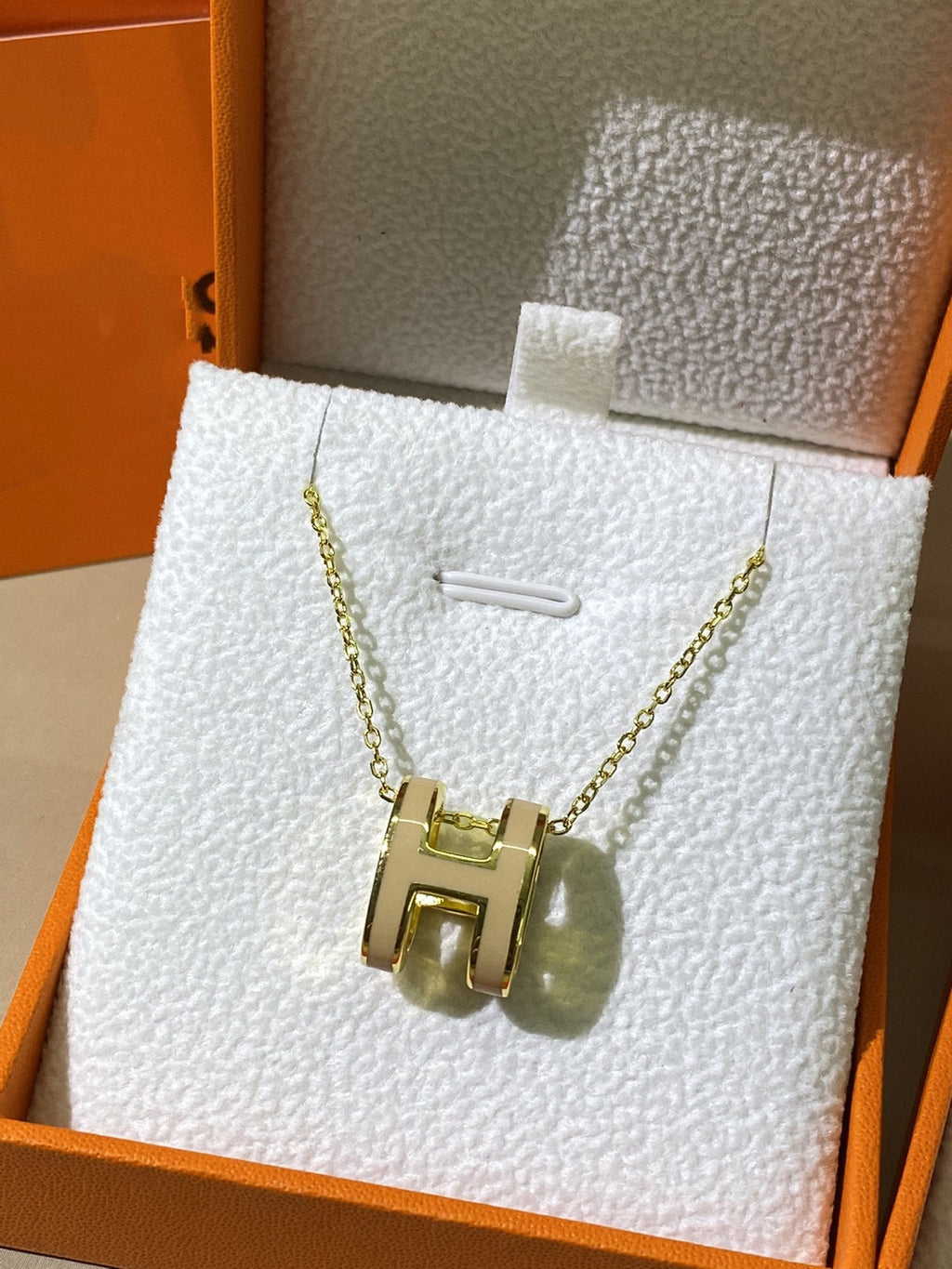 ¡®Loco¡¯HM CLIC YELLOW ENAMEL GOLD NECKLACE