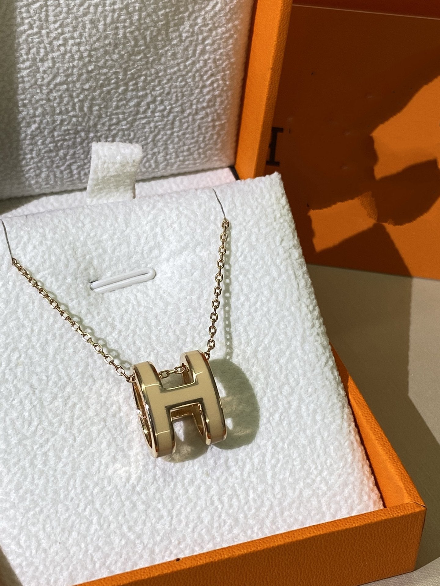¡®Loco¡¯HM CLIC YELLOW ENAMEL GOLD NECKLACE