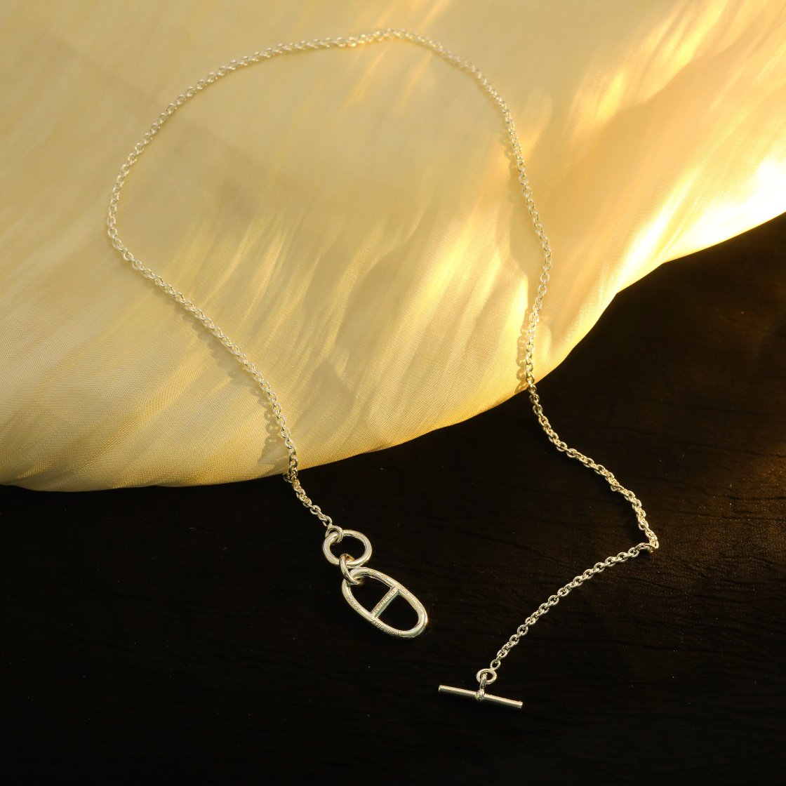 ¡®Loco¡¯HM CHAINE D'ANCRE PENDANT NECKLACE STERLING SILVER