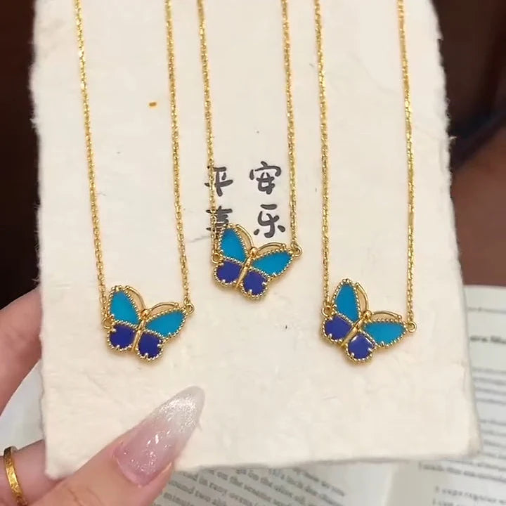 [Loco JURI] 2026 NEW LUCKY BUTTERFLY 1 MOTIFS NECKLACE