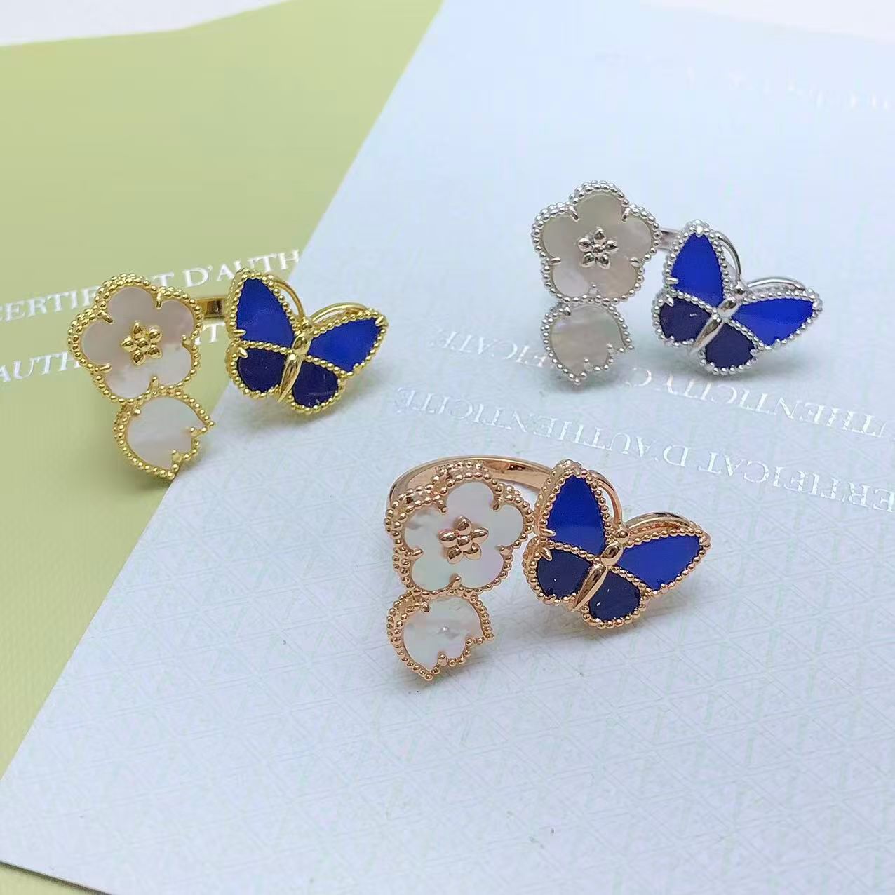 [Loco ] 2026 NEW MODEL SPRING LUCKY 3 MOTIF GOLD RING