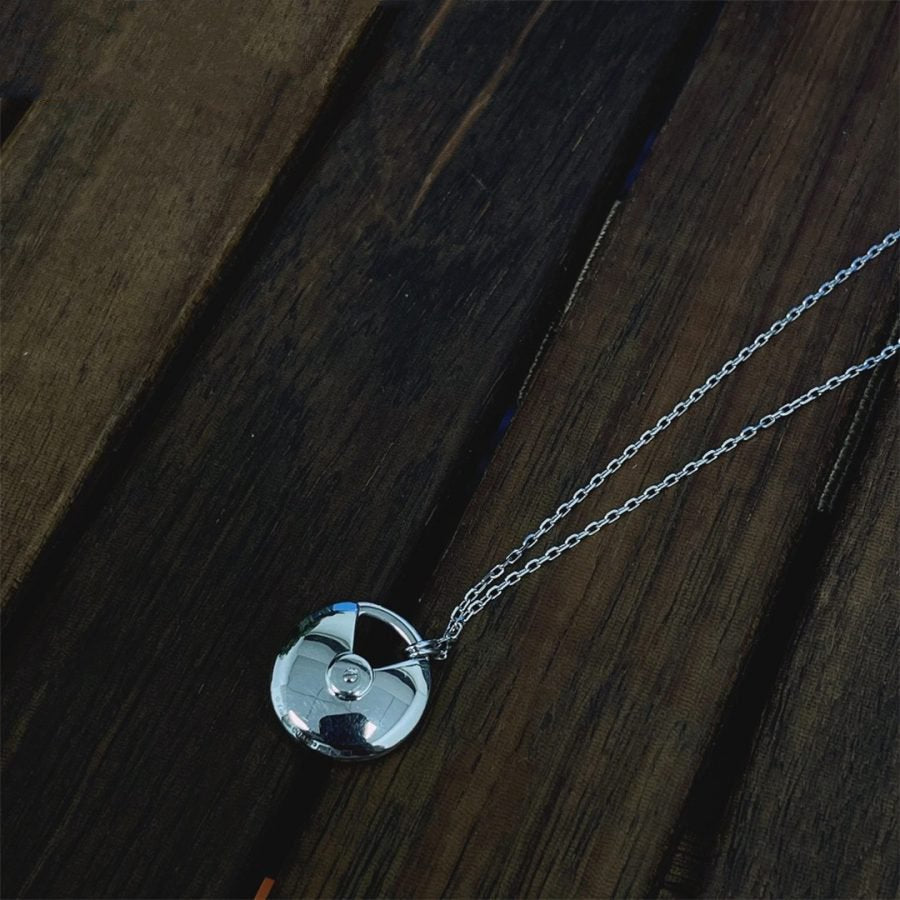 ¡®Loco¡¯AMULETTE SILVER FULL DIAMOND NECKLACE