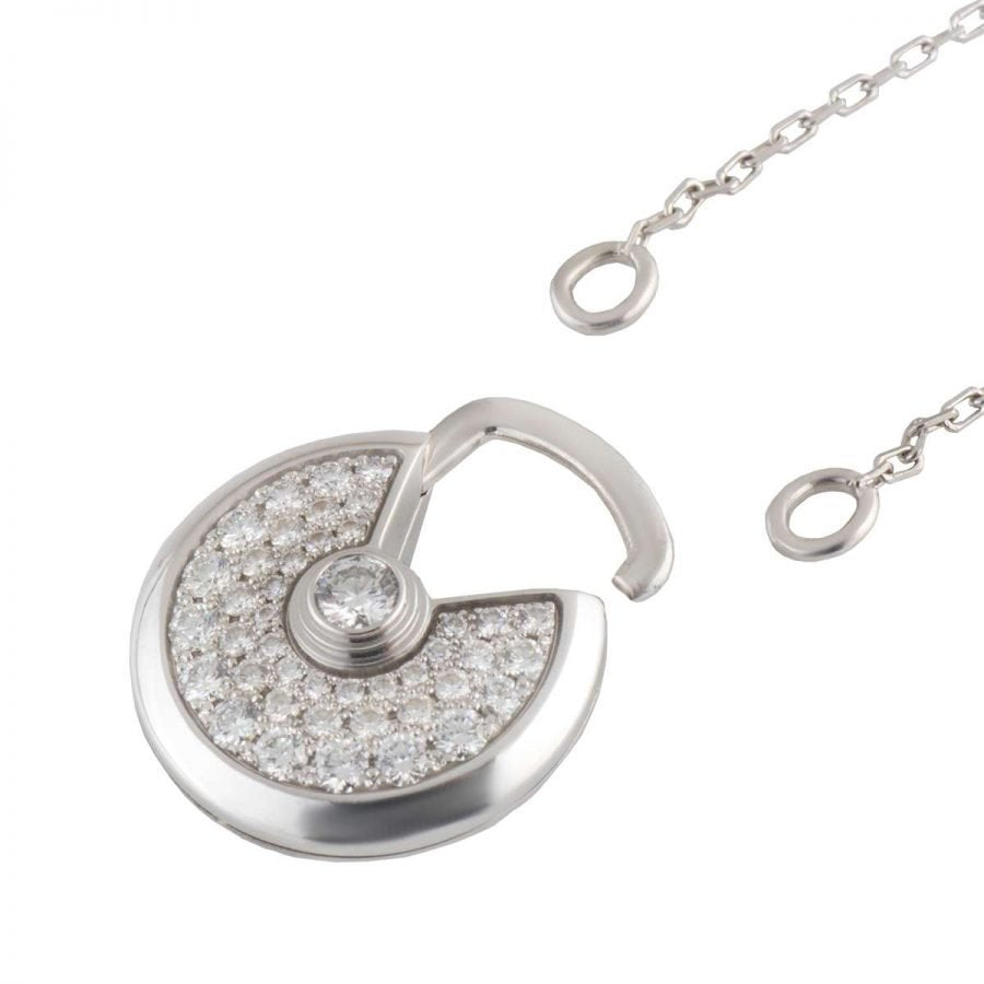 ¡®Loco¡¯AMULETTE SILVER FULL DIAMOND NECKLACE