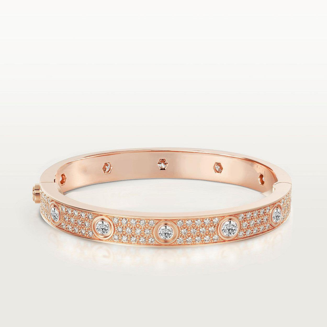 ¡®Loco¡¯LOVE BRACELET 6.1MM DIAMOND-PAVED 10 BIG DIAMONDS