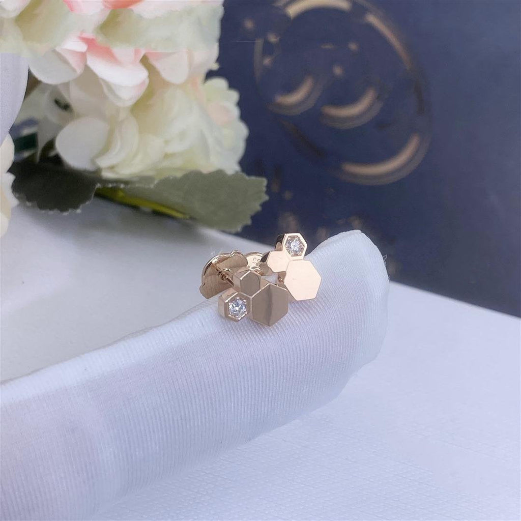 ¡®Loco¡¯BEE LOVE PINK GOLD DIAMOND EARRINGS