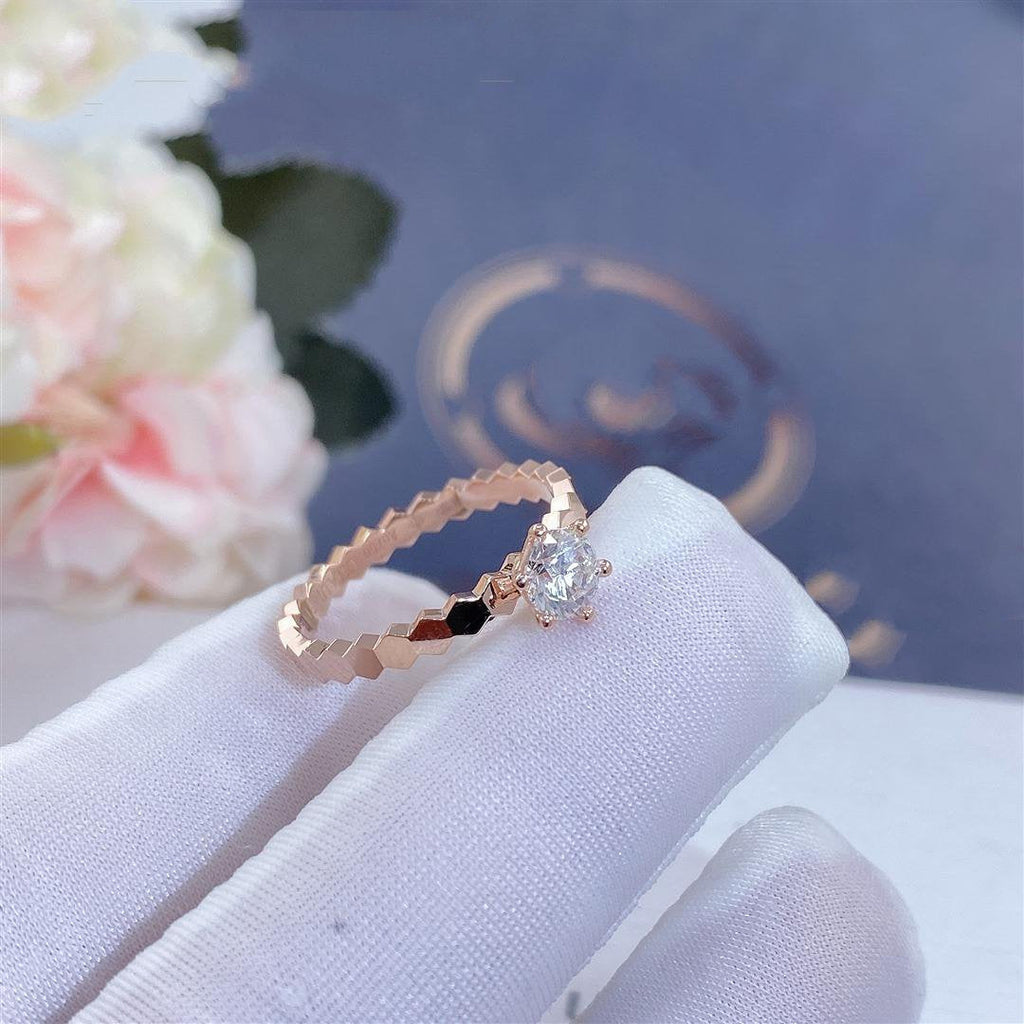 ¡®Loco¡¯BEE LOVE RING PINK GOLD 1 DIAMOND
